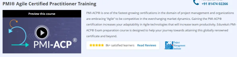 PMI® Agile Certified Practitioner Training Course