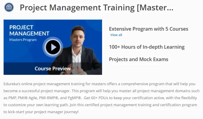 Program Management Training Course
