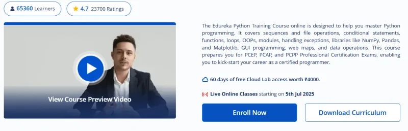 Python Programming Certification Course