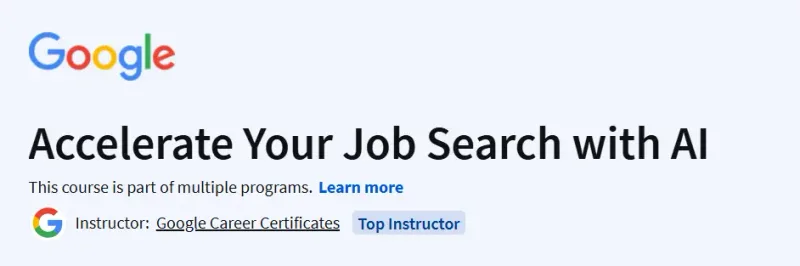 Accelerate Your Job Search with AI Course