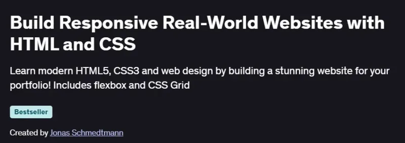 Build Responsive Real-World Websites with HTML and CSS Course