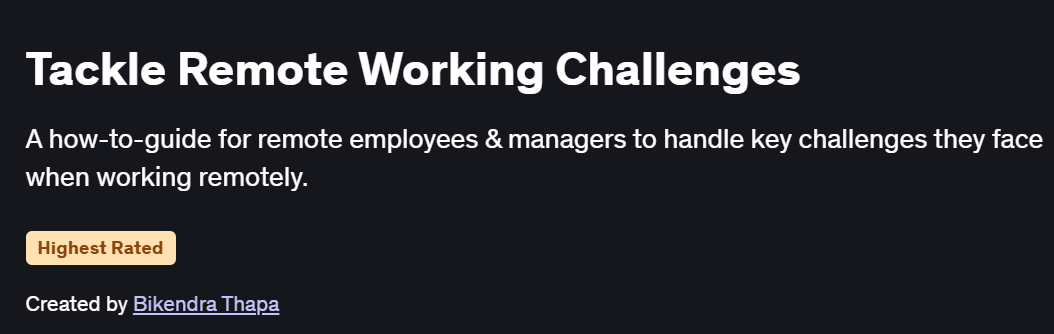 Tackle Remote Working Challenges Course