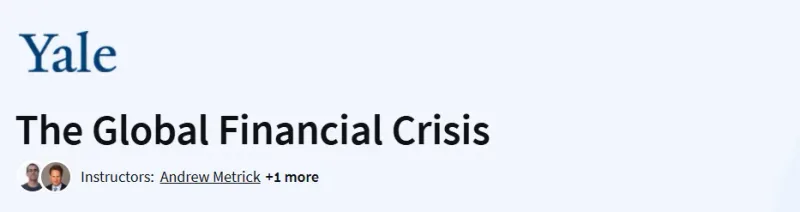 The Global Financial Crisis Course