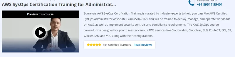 AWS SysOps Certification Training for Administrators Course