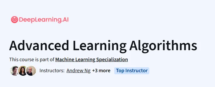 Advanced Learning Algorithms Course