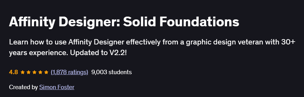 Affinity Designer: Solid Foundations Course