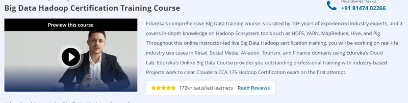 Big Data Hadoop Certification Training Course