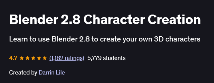 Blender 2.8 Character Creation Course
