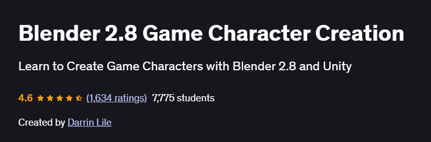 Blender 2.8 Game Character Creation Course