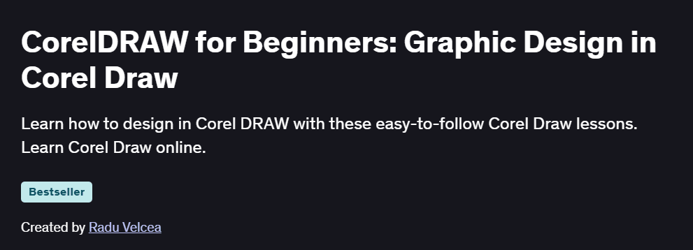 CorelDRAW for Beginners: Graphic Design in Corel Draw Course