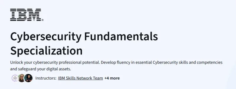 Cybersecurity Fundamentals Specialization Course