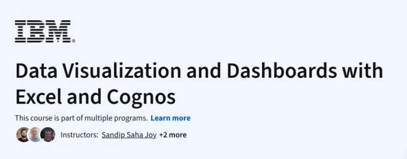 Data Visualization and Dashboards with Excel and Cognos Course