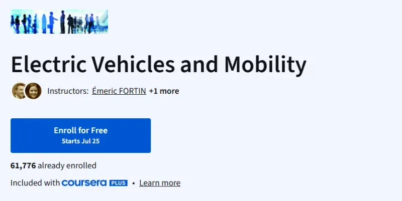 Electric Vehicles and Mobility Course