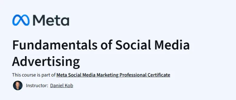 Fundamentals of Social Media Advertising Course
