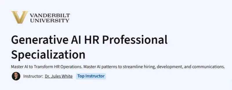 Generative AI HR Professional Specialization Course