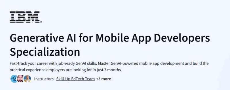 Generative AI for Mobile App Developers Specialization Course
