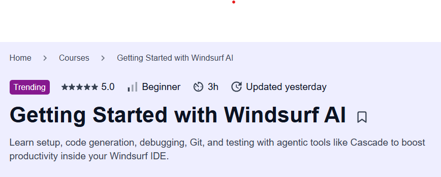 Getting Started with Windsurf AI Course