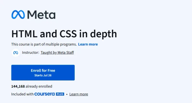 HTML and CSS in depth Course