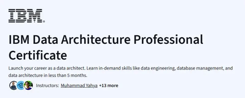 IBM Data Architecture Professional Certificate Course