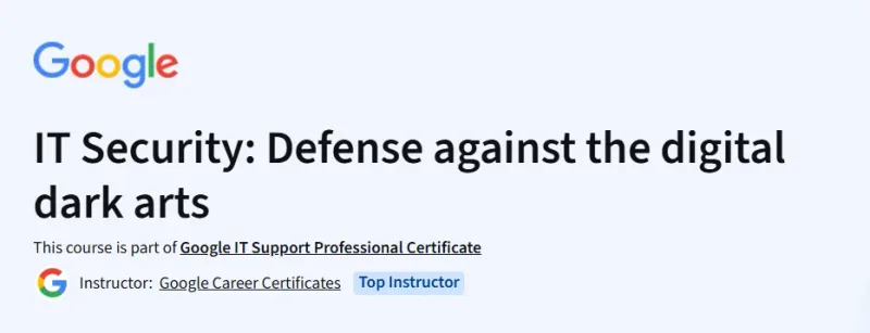 IT Security: Defense against the digital dark arts Course