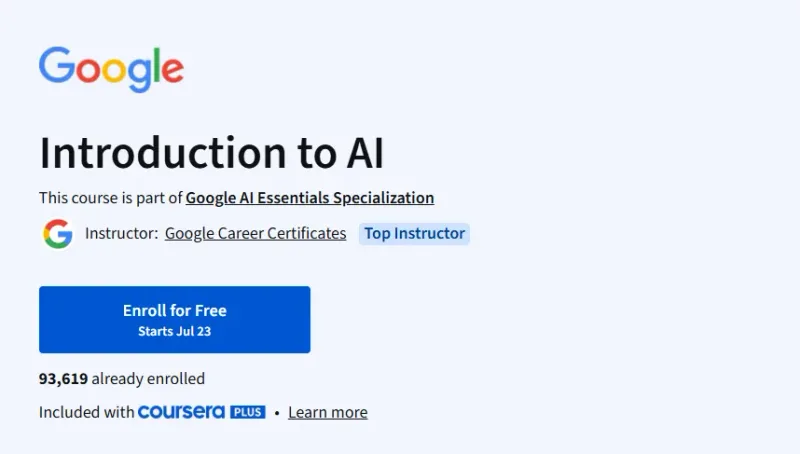 Introduction to AI Course