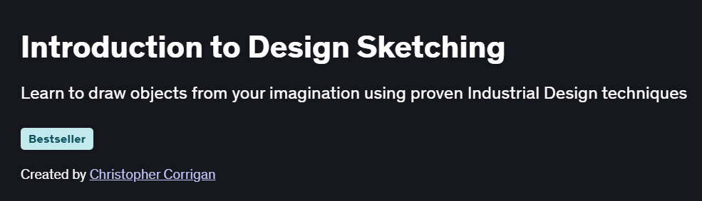 Introduction to Design Sketching Course