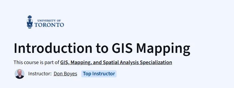 Introduction to GIS Mapping Course