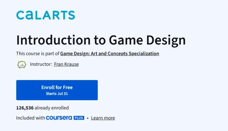 Introduction to Game Design Course