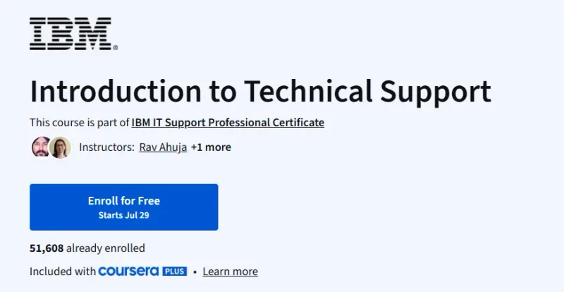Introduction to Technical Support Course