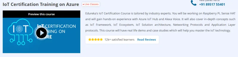 IoT Certification Training on Azure Course