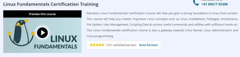 Linux Fundamentals Certification Training Course