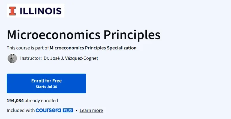 Microeconomics Principles Course