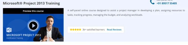 Microsoft® Project 2013 Training Course