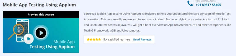 Mobile App Testing Using Appium Course