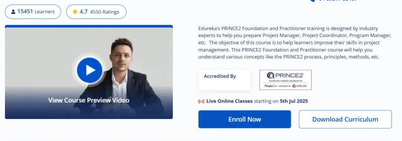 PRINCE2® Foundation & Practitioner Certification Course