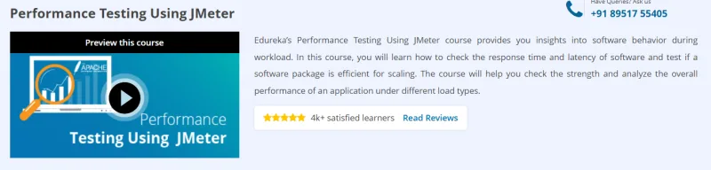 Performance Testing Using JMeter Course