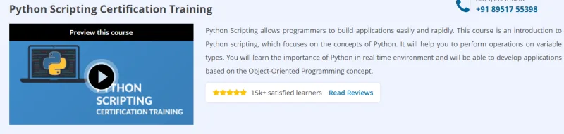 Python Scripting Certification Training Course