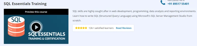 SQL Essentials Training Course