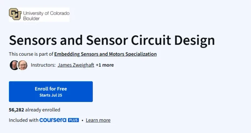 Sensors and Sensor Circuit Design Course