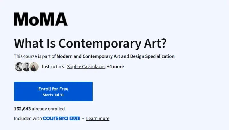 What Is Contemporary Art? Course