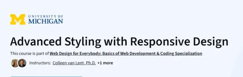 Advanced Styling with Responsive Design Course