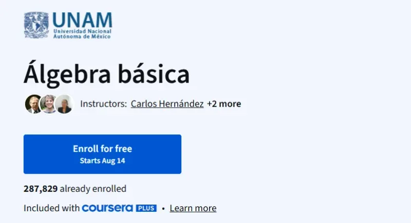 Álgebra básica course