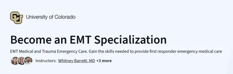 Become an EMT Specialization course