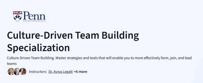 Culture-Driven Team Building Specialization Course