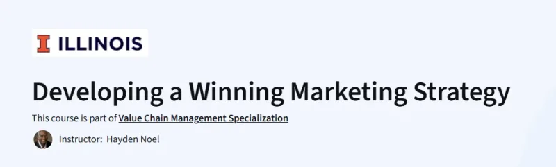 Developing a Winning Marketing Strategy Course