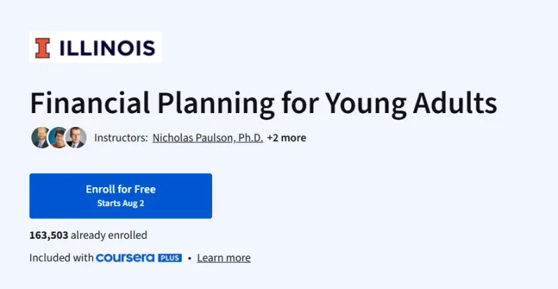 Financial Planning for Young Adults Course