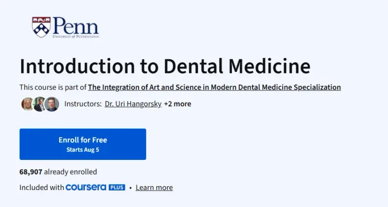 Introduction to Dental Medicine Course
