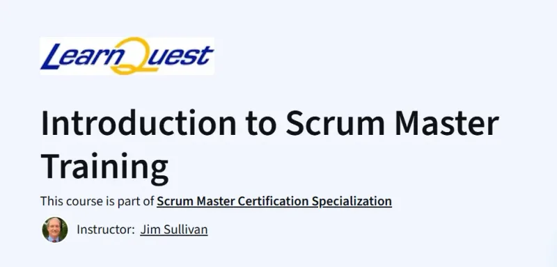 Introduction to Scrum Master Training course