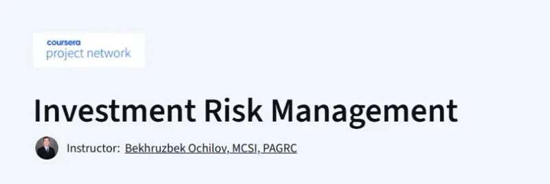 Investment Risk Management Course