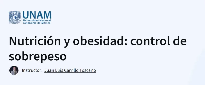 Nutrición y obesidad: control de sobrepeso course